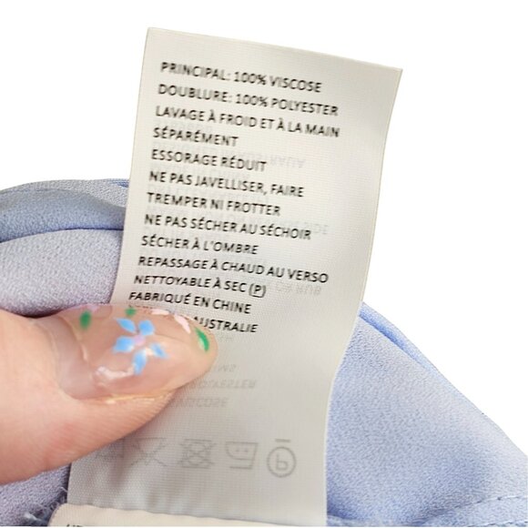 Bardot Camilla Blue Orange Floral Off-the-Shoulder Dress Sz 12 - Picture 12 of 14